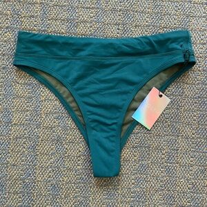 Jolyn Zoe Bikini Bottom Peacock Size L